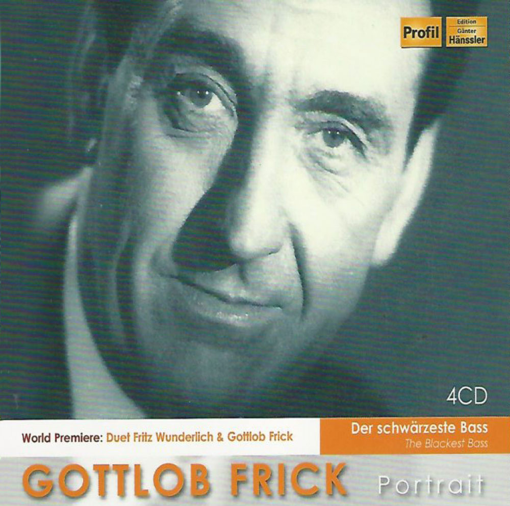 Gottlob Frick Tonträger - Der schwärzeste Bass